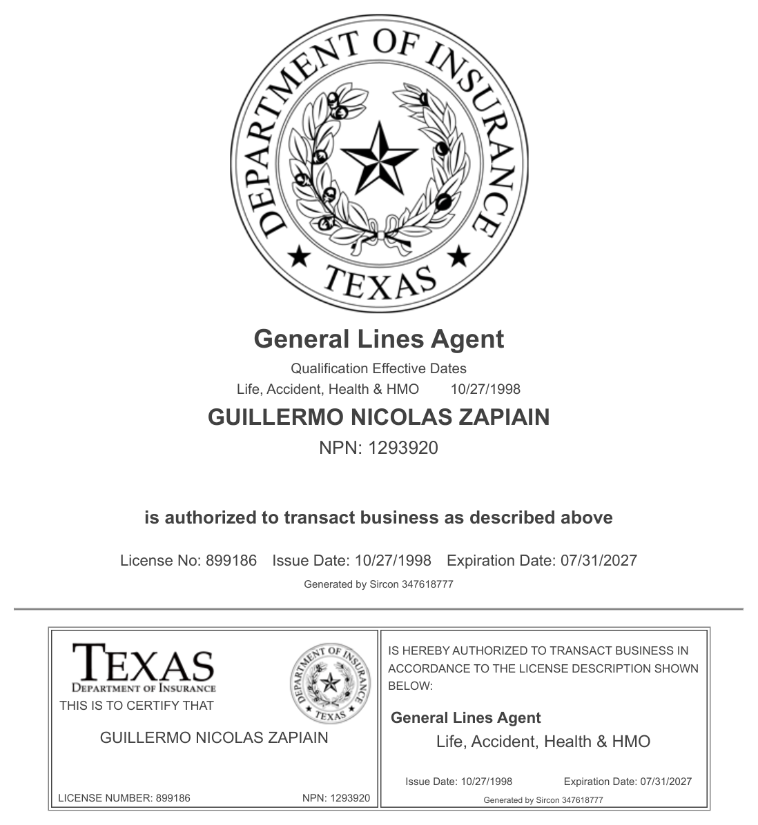 License 2025
